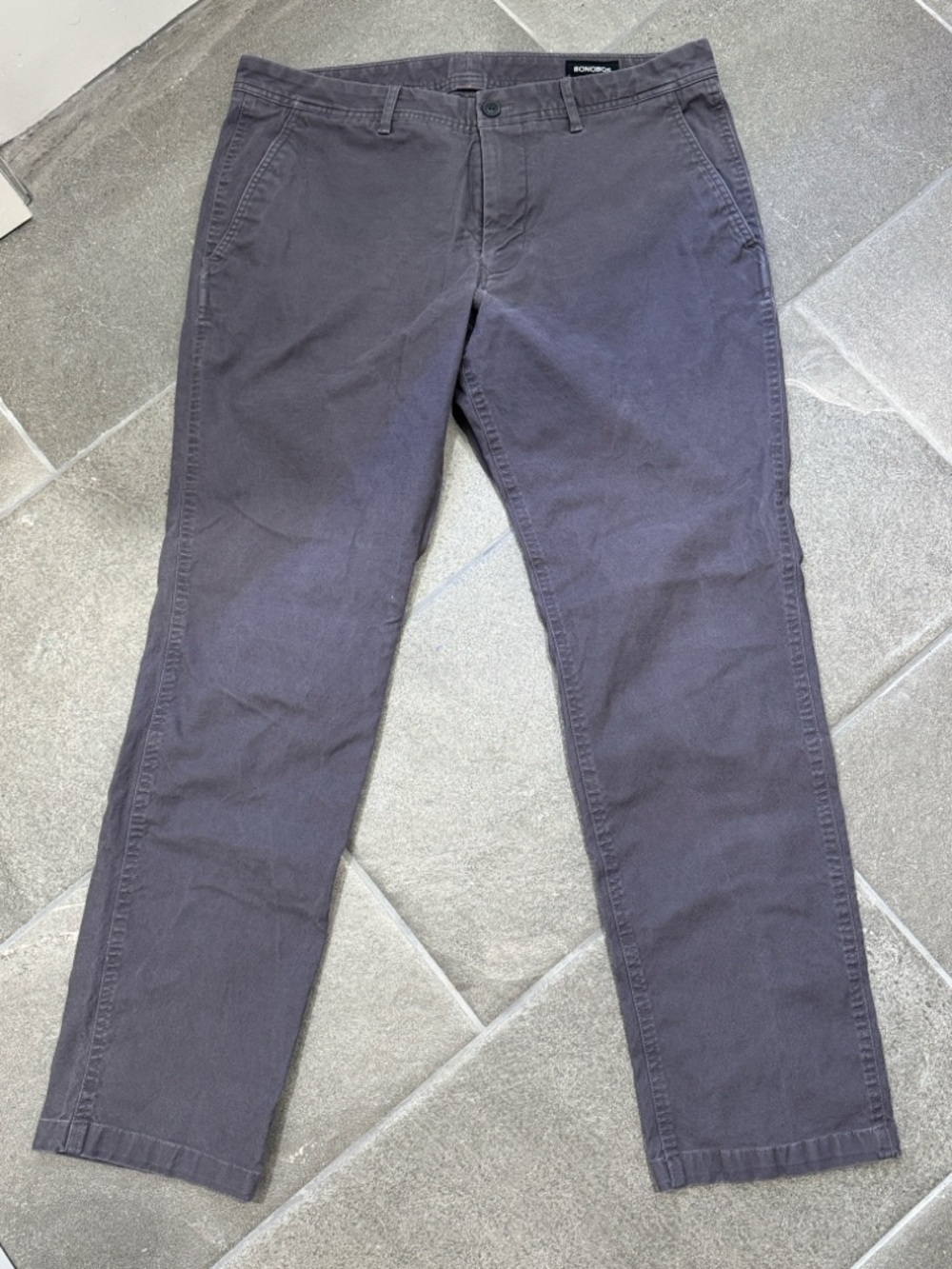 Bonobos Stretch Washed Chinos Grey (Size 34x30)